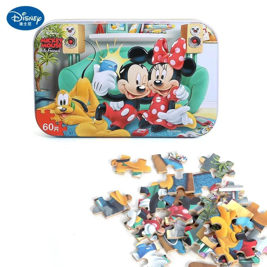 Disney Princess Frozen Spider-Man 60-Piece Wooden Puzzle Toy - ToylandEU