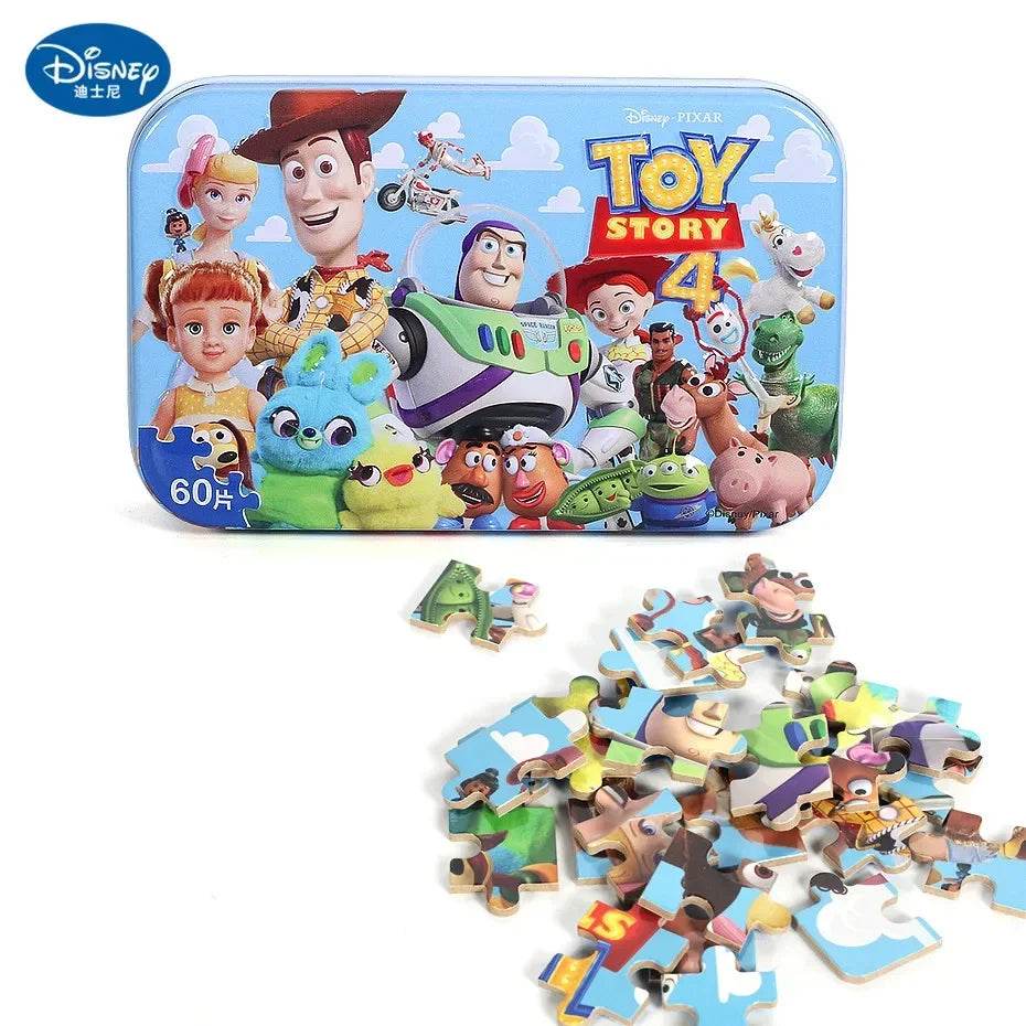 Disney Princess Frozen Spider-Man 60-Piece Wooden Puzzle Toy - ToylandEU