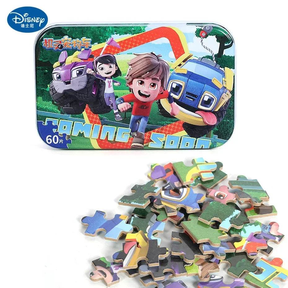 Disney Princess Frozen Spider-Man 60-Piece Wooden Puzzle Toy - ToylandEU