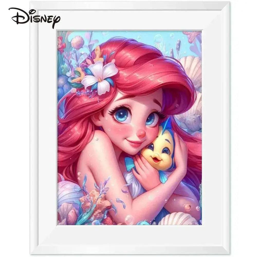  Disney Princess Mermaid Cross Stitch Kit - New Cartoon Embroidery Collection for Home Decor -  ToylandEU™
