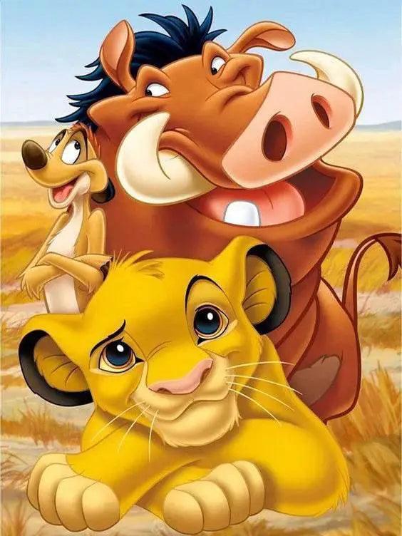  Disney Simba Cross Stitch Kit - Cartoon Art Needlework for Kids, Copper Embroidery Canvas Gift -  ToylandEU™