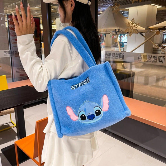  Disney Stitch Plush Backpack With Double Straps 