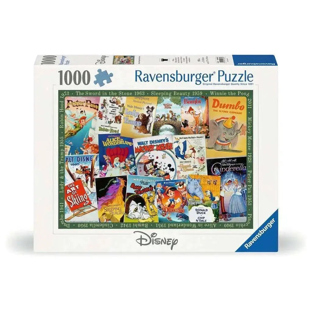 Disney Vintage Movie Posters 1000 Piece Jigsaw Puzzle Ravensburger - ToylandEU