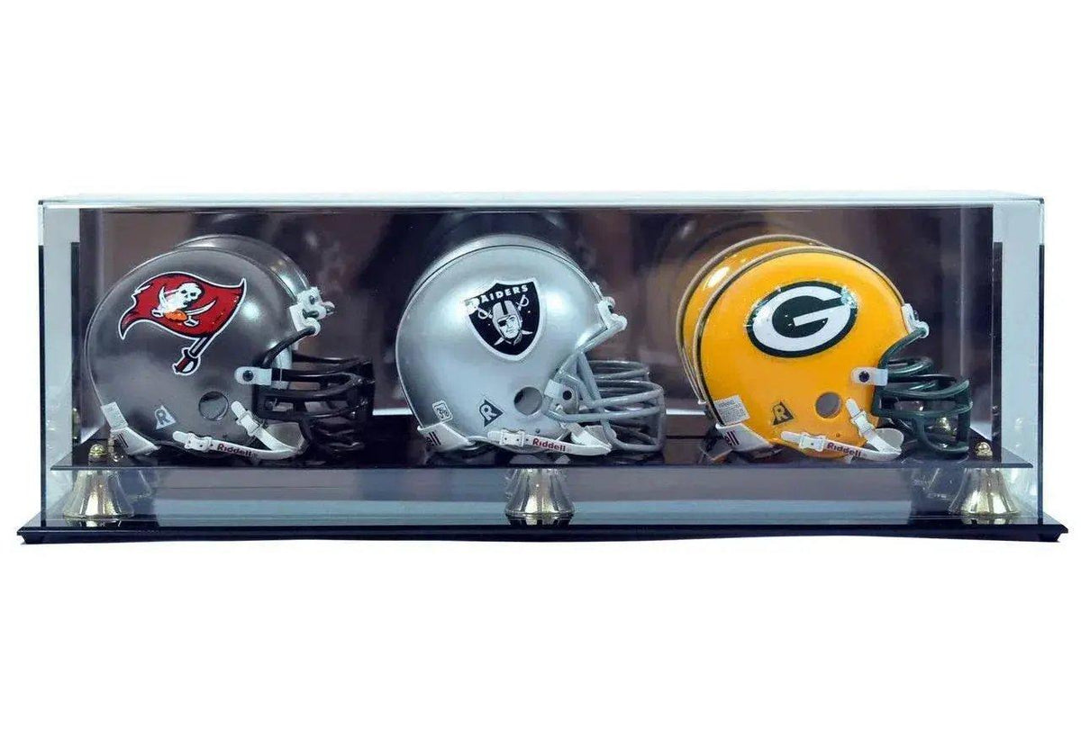  Triple Wall Mount Football Helmet Mini Display Case -  ToylandEU™