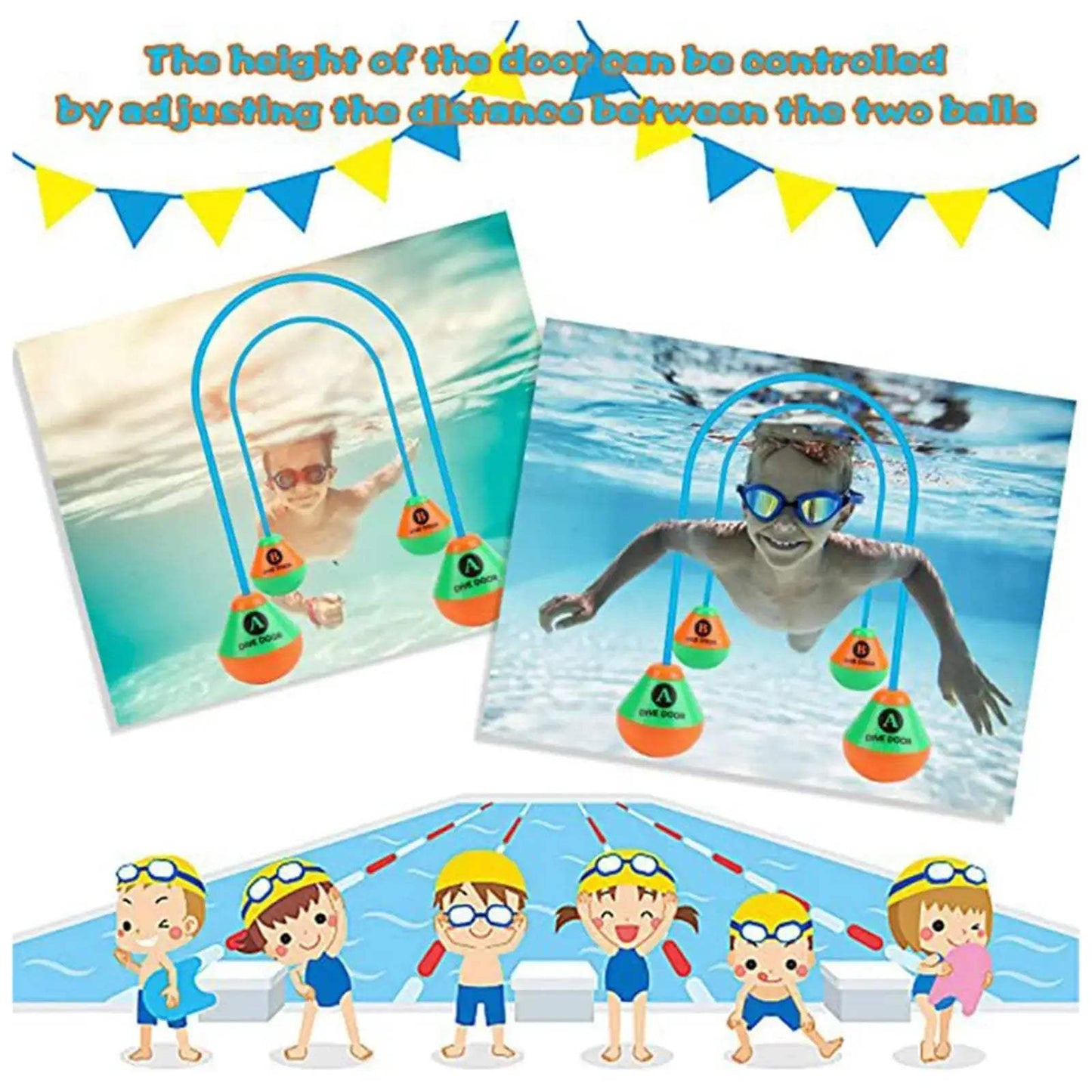  Dive Through Door Pool Toy Set For Adults And Kids CE -  ToylandEU™