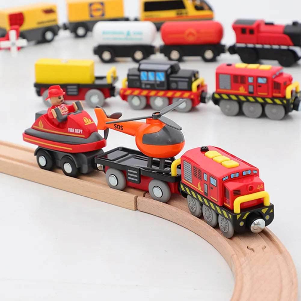 Diverse 11-Style Electric Train Set - Fun Diecast Magnetic Cars for Kids - ToylandEU