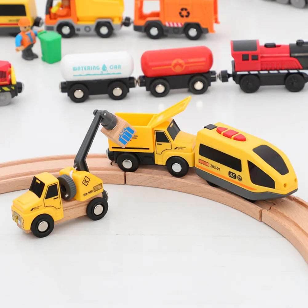 Diverse 11-Style Electric Train Set - Fun Diecast Magnetic Cars for Kids - ToylandEU