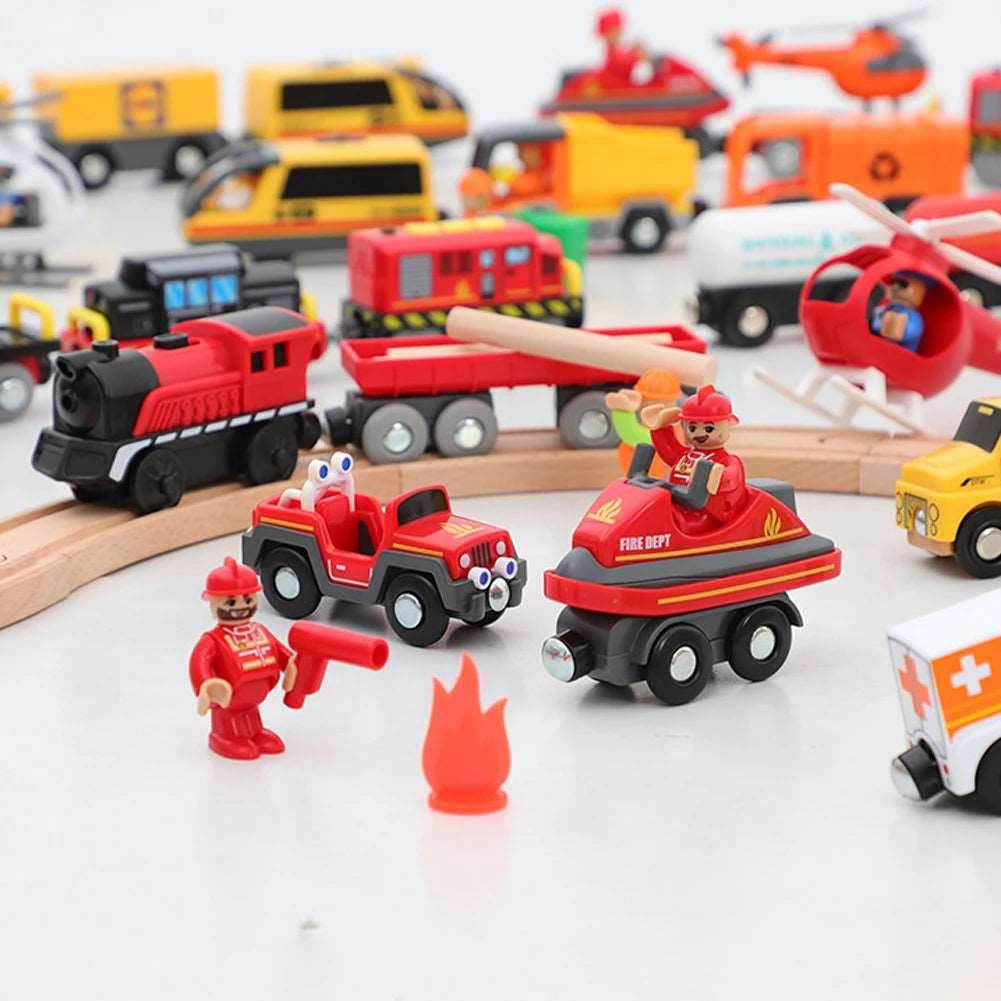 Diverse 11-Style Electric Train Set - Fun Diecast Magnetic Cars for Kids - ToylandEU