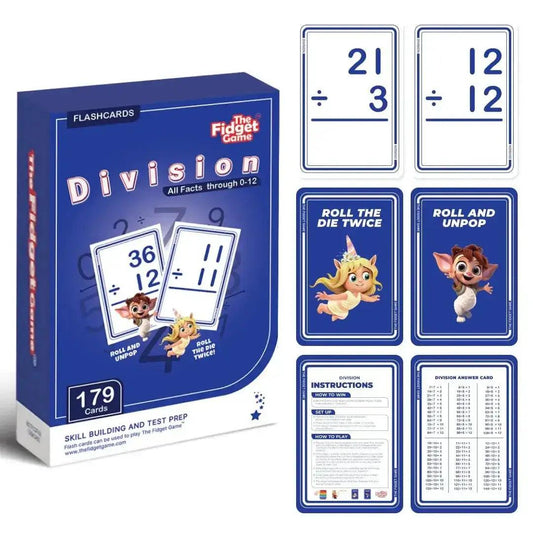  Division Card Pack For Kids Colorful Math Practice -  ToylandEU™