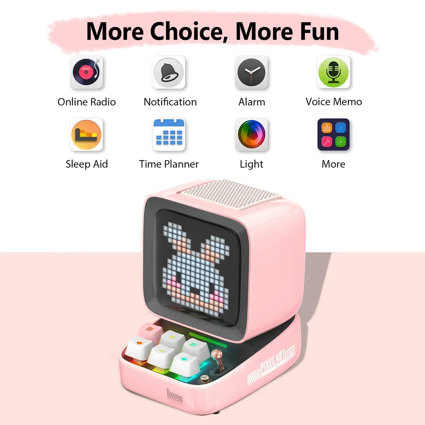 Divoom Ditoo Pro Retro Pixel Art Bluetooth Speaker LED Display - ToylandEU