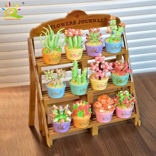  DIY Flower Bouquet Building Blocks for Desktop Decor -  ToylandEU™
