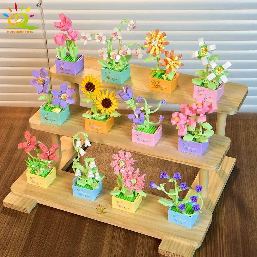  DIY Flower Bouquet Building Blocks for Desktop Decor -  ToylandEU™