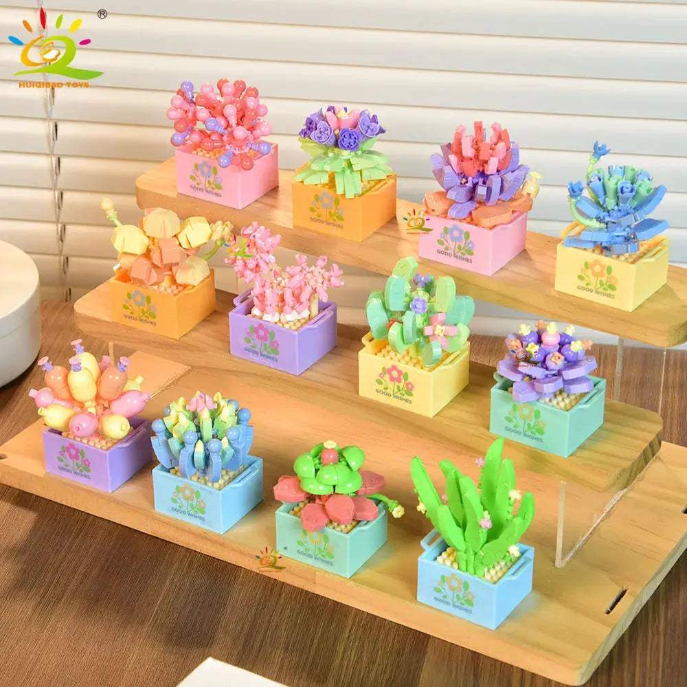  DIY Flower Bouquet Building Blocks for Desktop Decor -  ToylandEU™