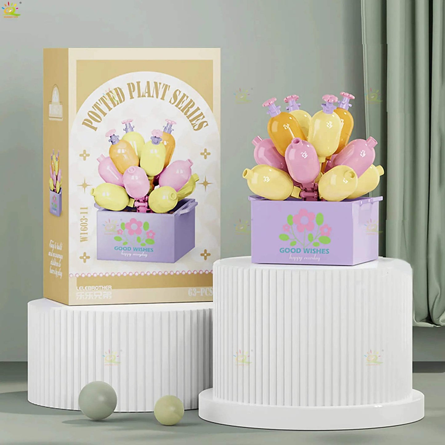  DIY Flower Bouquet Building Blocks for Desktop Decor -  ToylandEU™