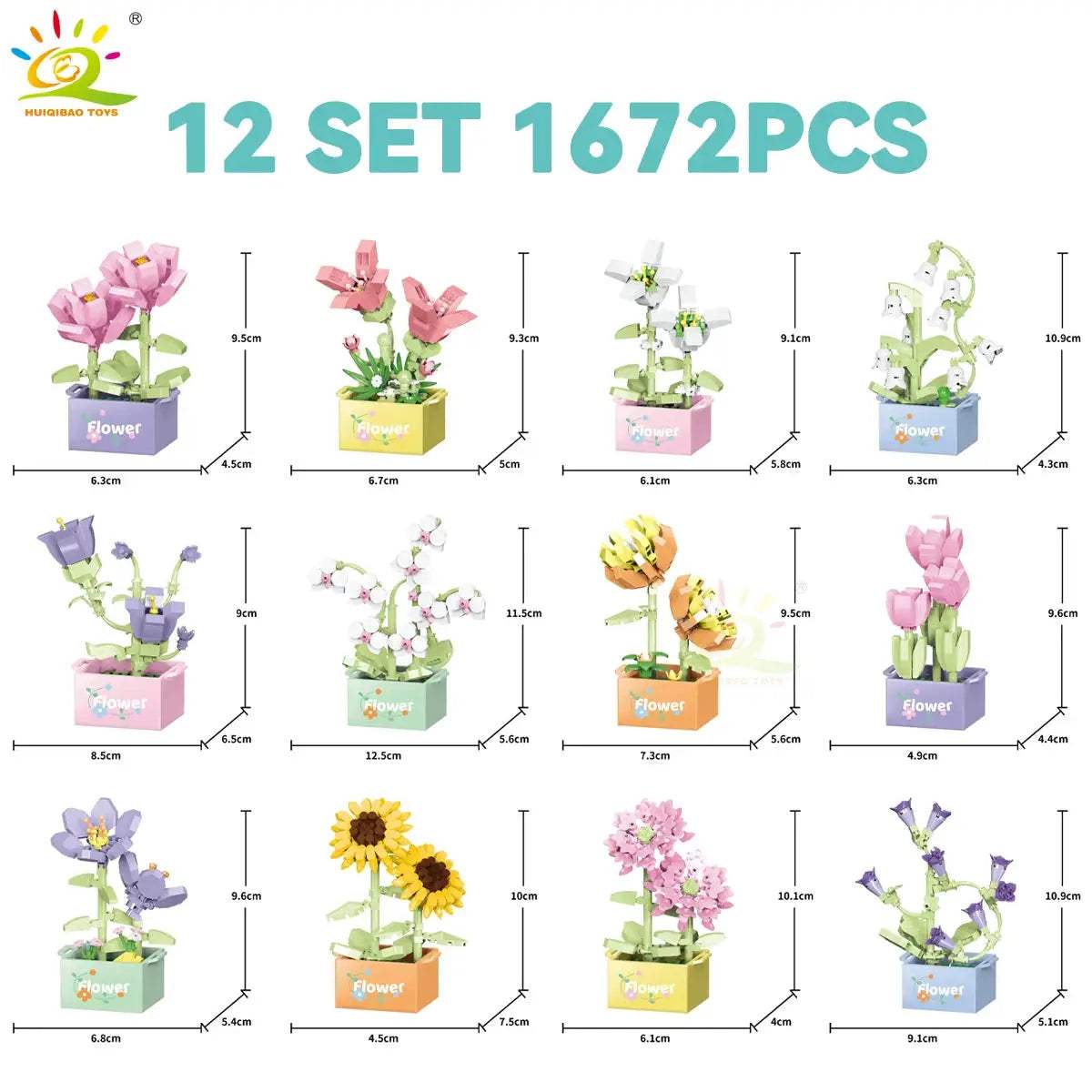  DIY Flower Bouquet Building Blocks for Desktop Decor -  ToylandEU™