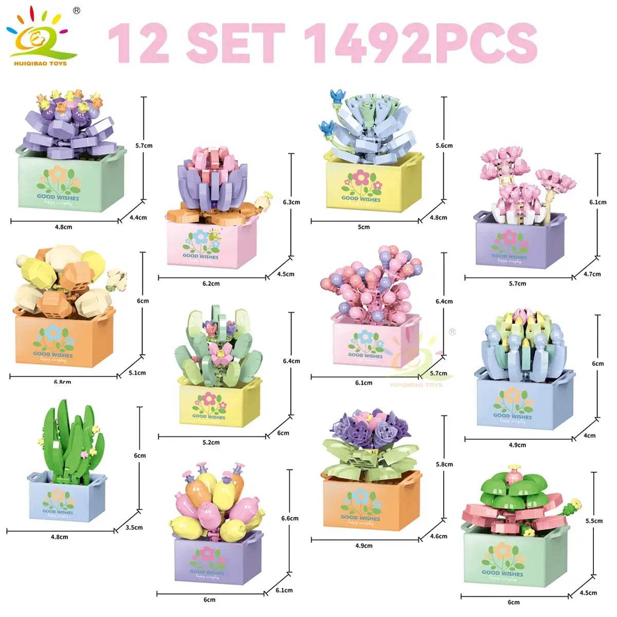  DIY Flower Bouquet Building Blocks for Desktop Decor -  ToylandEU™
