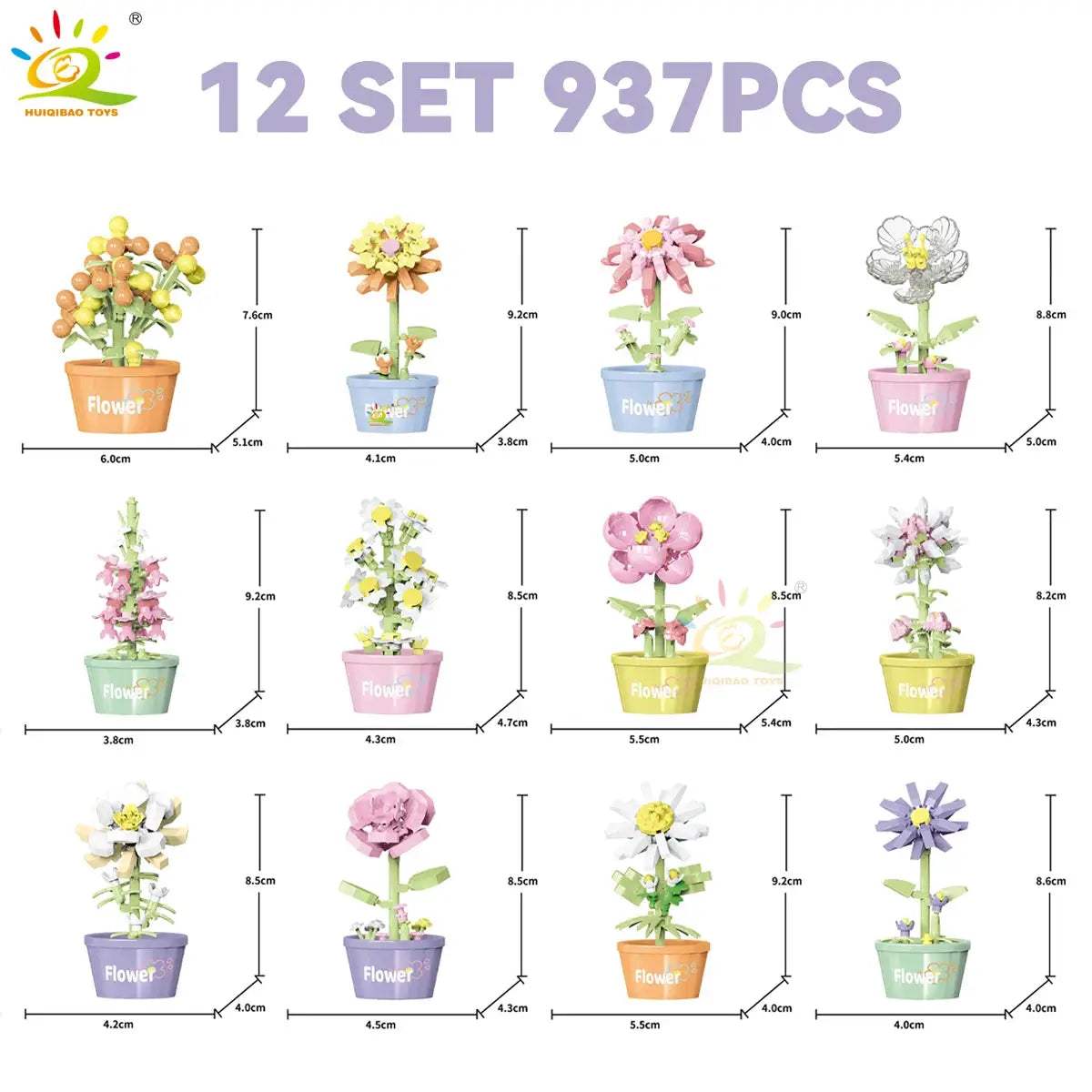  DIY Flower Bouquet Building Blocks for Desktop Decor -  ToylandEU™