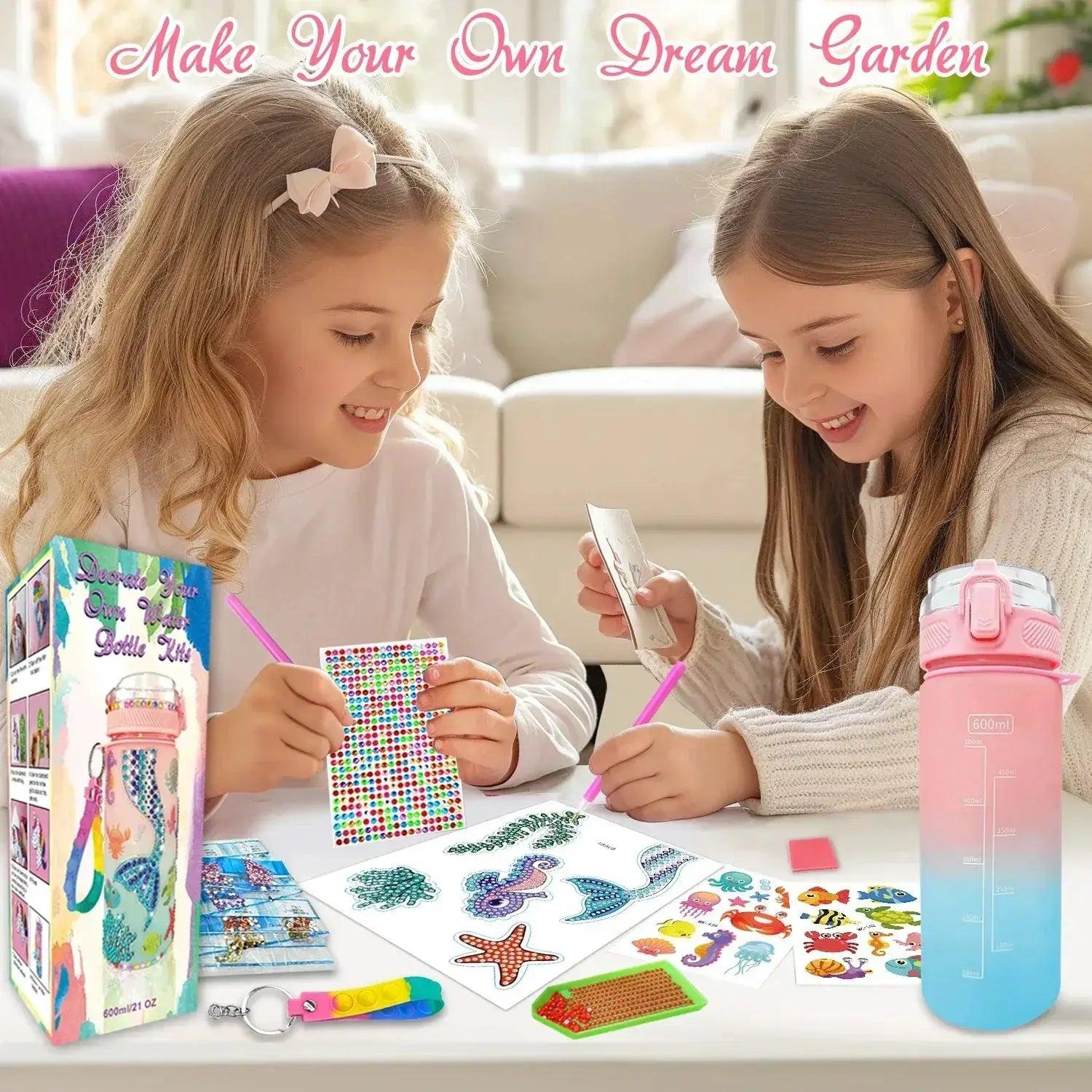  Diy Mermaid Water Bottle Decorating Kit For Girls -  ToylandEU™