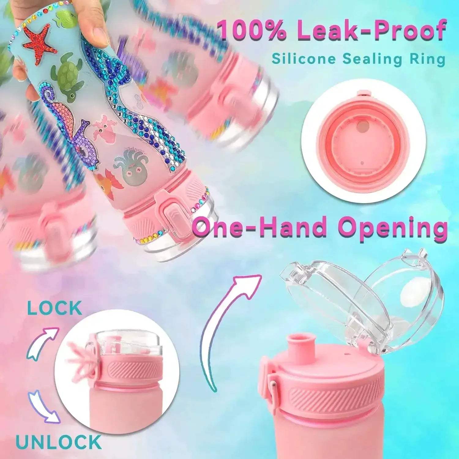 Diy Mermaid Water Bottle Decorating Kit For Girls Creative - ToylandEU