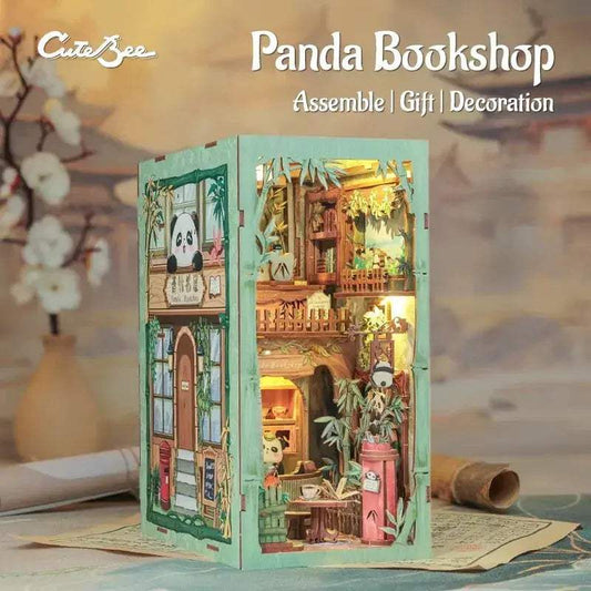  Diy Panda Themed Book Nook Kit Glow Dust Cover Included -  ToylandEU™
