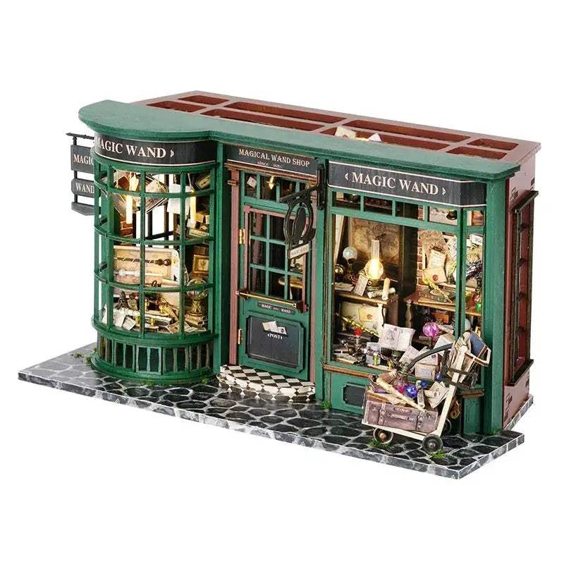 Diy Wooden Dollhouse Kit With Fully Furnished Rooms - ToylandEU