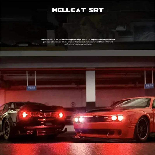 Dodge Challenger SRT Hellcat Diecast Car With Sound Light - ToylandEU