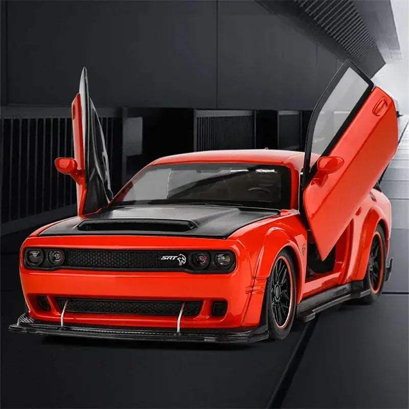 Dodge Challenger SRT Hellcat Diecast Car With Sound Light - ToylandEU