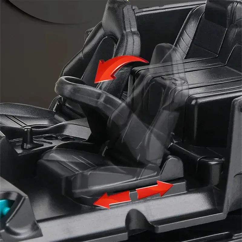 Dodge Challenger SRT Hellcat Diecast Car With Sound Light - ToylandEU