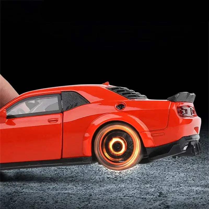 Dodge Challenger SRT Hellcat Diecast Car With Sound Light - ToylandEU