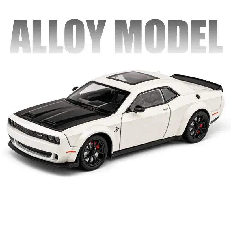 Dodge Challenger SRT Hellcat Diecast Car With Sound Light - ToylandEU