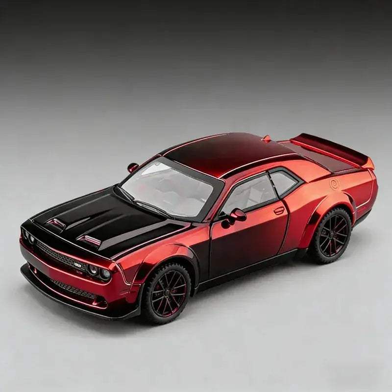 Dodge Challenger SRT Hellcat Diecast Car With Sound Light - ToylandEU