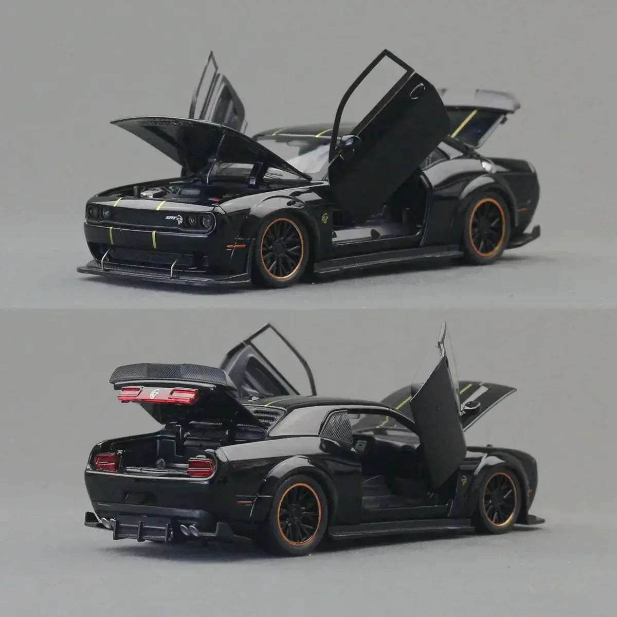 Dodge Challenger SRT Hellcat Diecast Car With Sound Light - ToylandEU