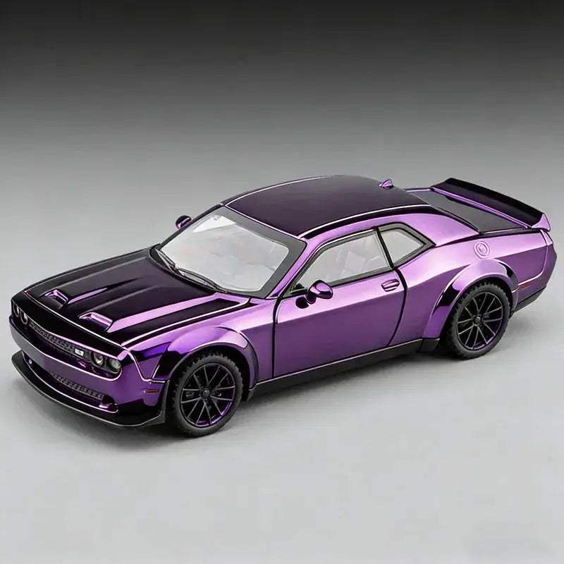 Dodge Challenger SRT Hellcat Diecast Car With Sound Light - ToylandEU
