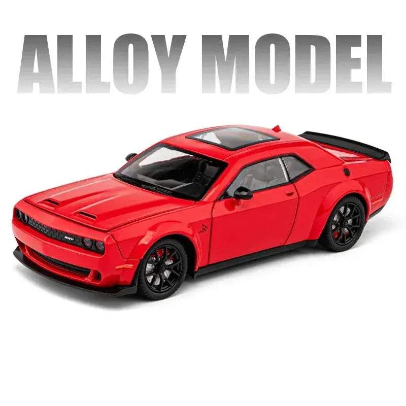 Dodge Challenger SRT Hellcat Diecast Car With Sound Light - ToylandEU