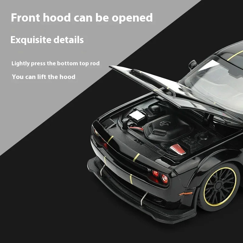 Dodge Challenger SRT Hellcat Redeye 1:32 Diecast Model Car With Sound And Light - ToylandEU