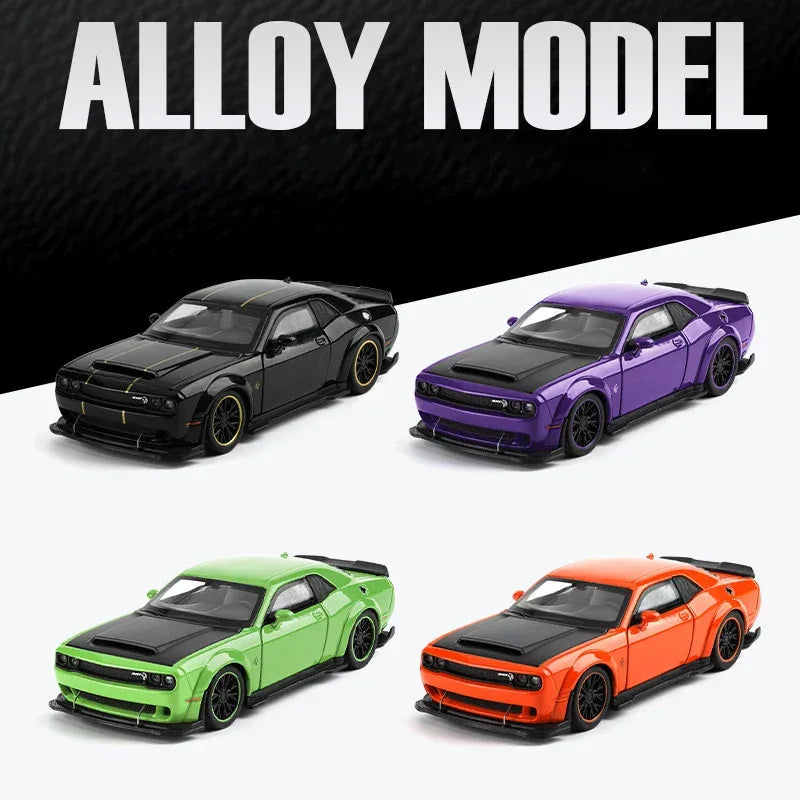 Dodge Challenger SRT Hellcat Redeye 1:32 Diecast Model Car With Sound And Light - ToylandEU
