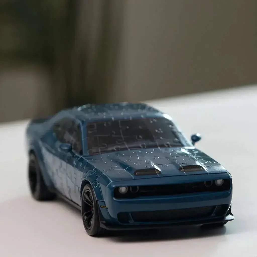 Dodge Challenger SRT Hellcat Redeye 3D Jigsaw Puzzle Rotating Wheels - ToylandEU