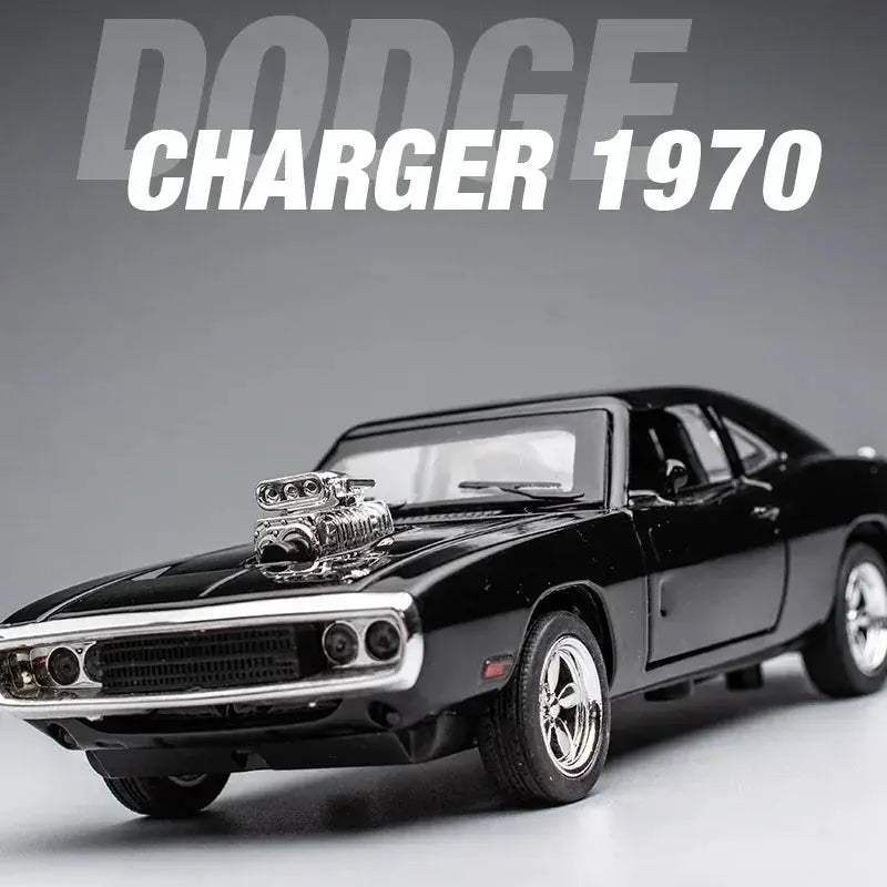 Dodge Charger Diecast Car 1:32 Alloy Pull Back Toy Gift - ToylandEU