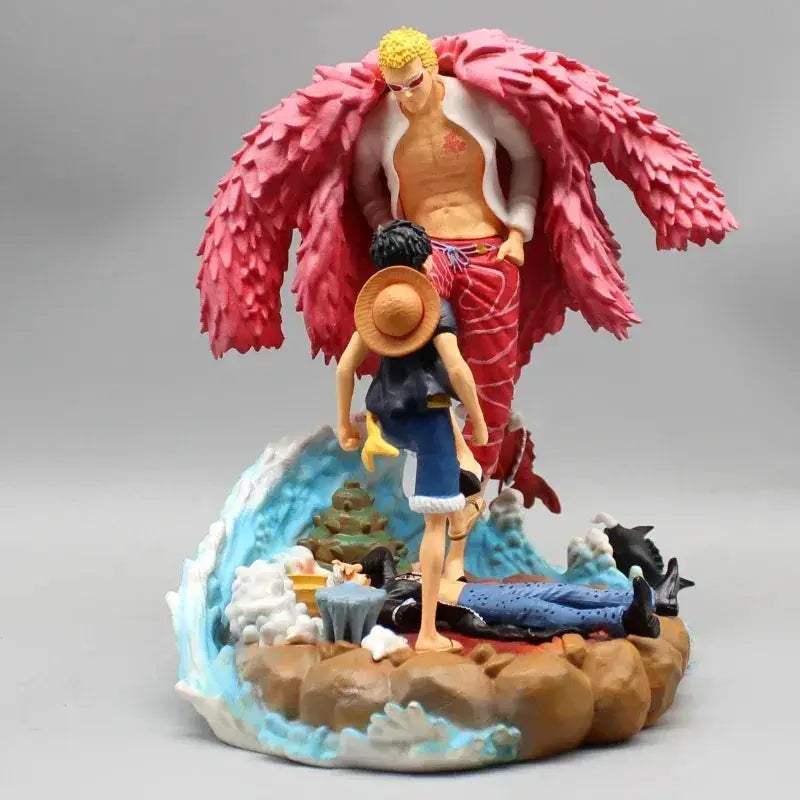 One Piece Battle Figures Doflamingo Luffy And Trafalgar Law - ToylandEU