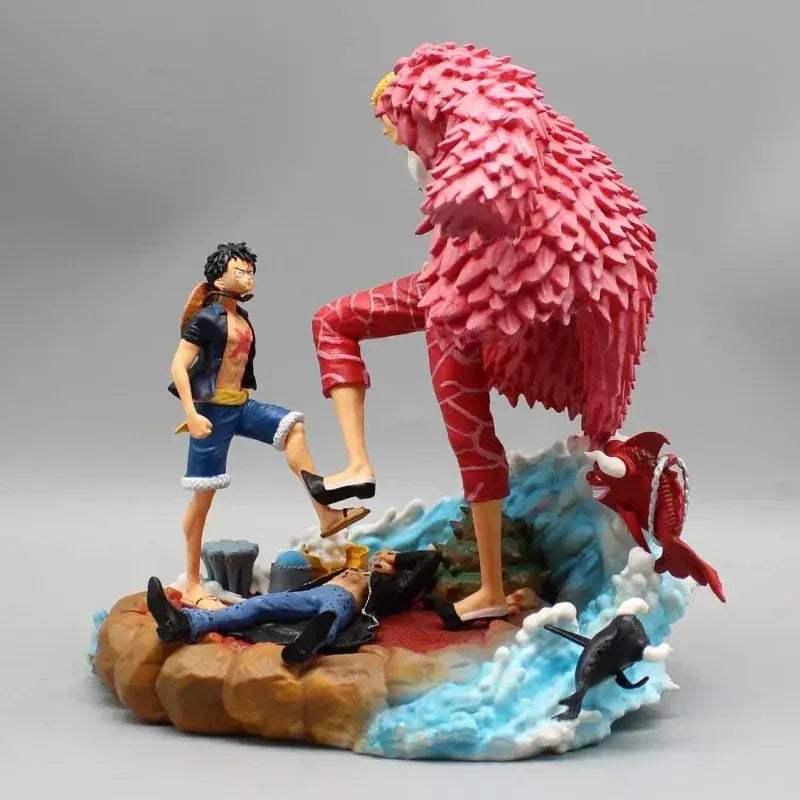One Piece Battle Figures Doflamingo Luffy And Trafalgar Law - ToylandEU