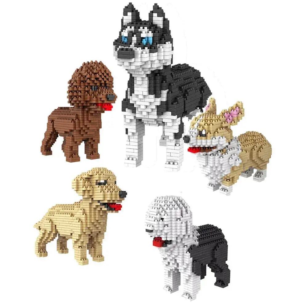  Dog Building Blocks Set Educational Display Premium -  ToylandEU™