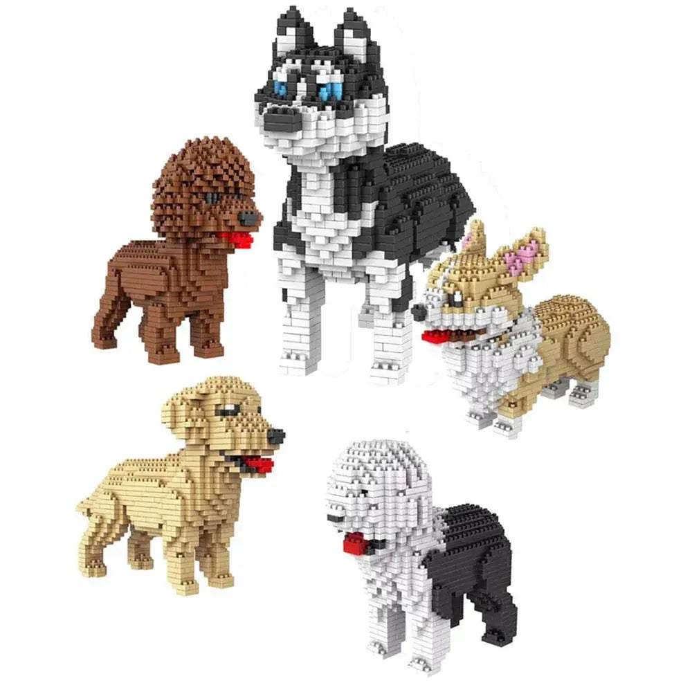 Dog Building Blocks Set For Kids And Adults Educational Display - ToylandEU