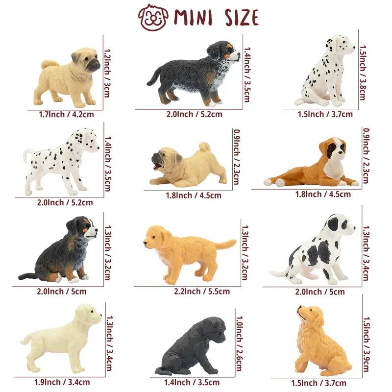  Dog Figures | Realistic PVC Mini Figures | Toylandeu™ 