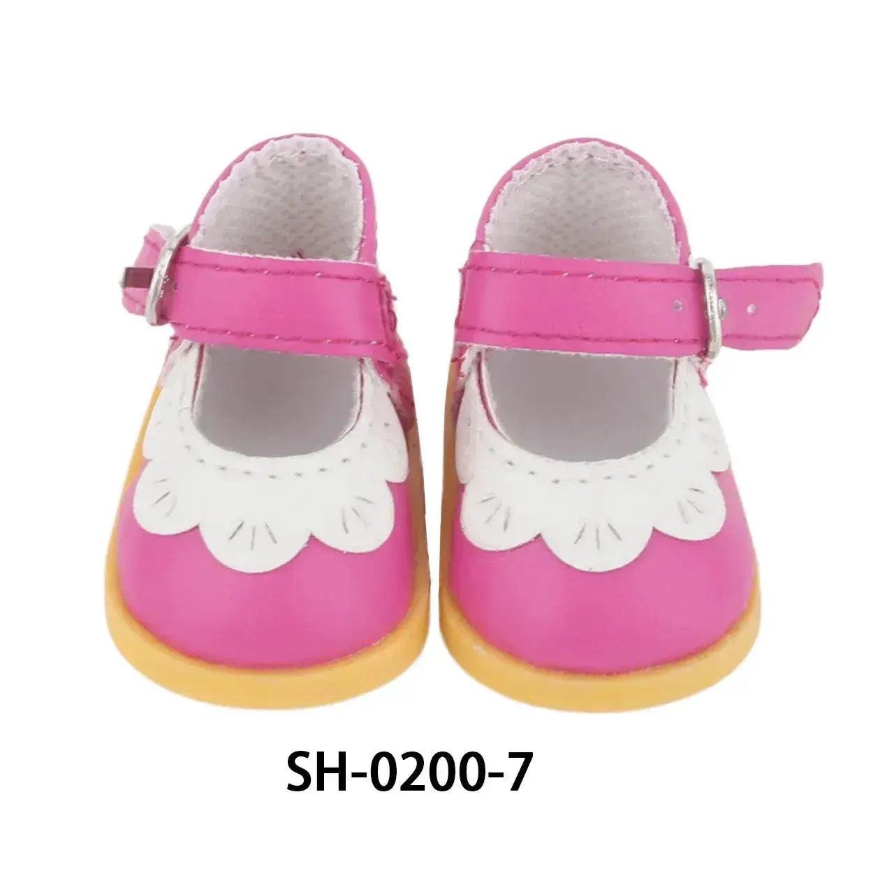  PU Leather Heart Bow Doll Shoes For 14 Inches Dolls -  ToylandEU™