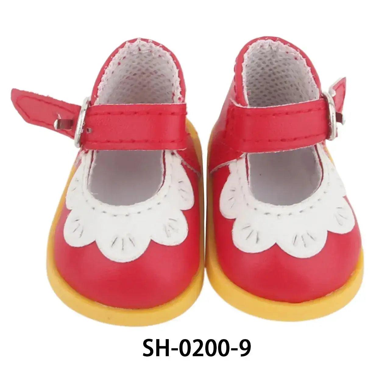  PU Leather Heart Bow Doll Shoes For 14 Inches Dolls -  ToylandEU™