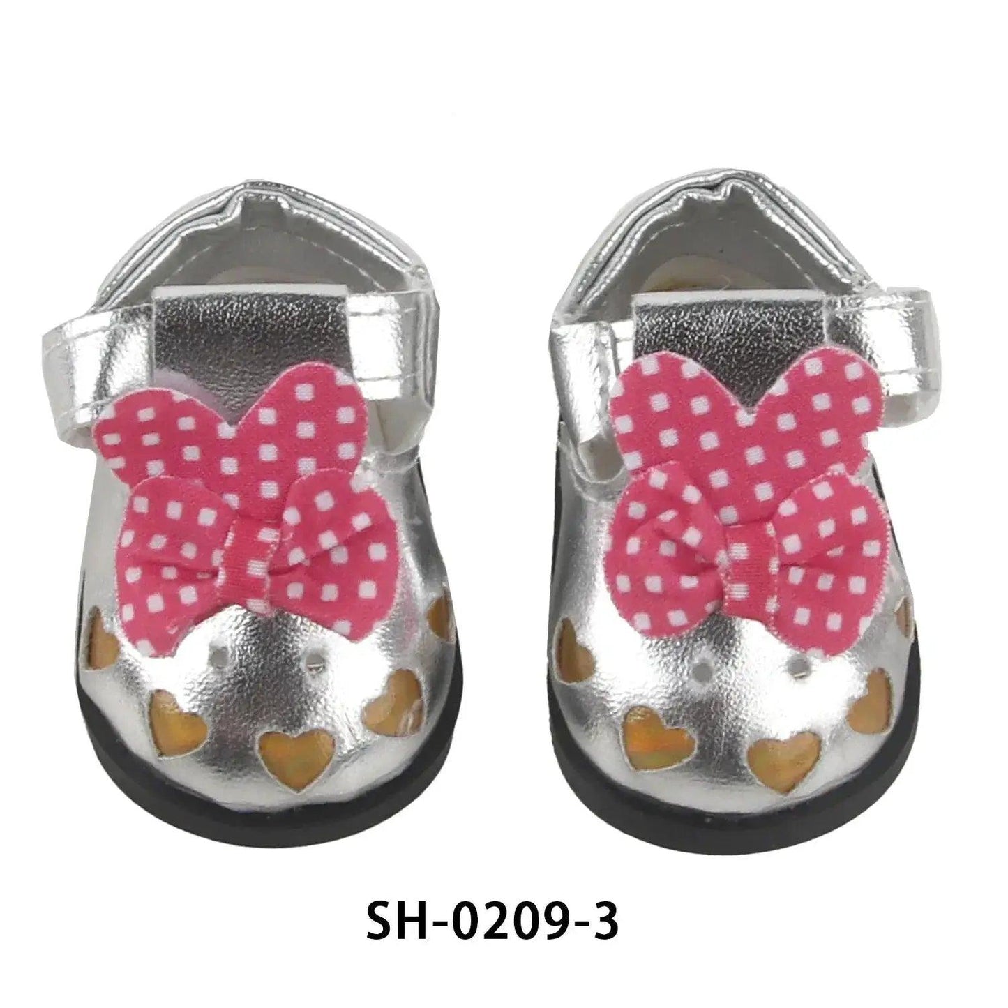  PU Leather Heart Bow Doll Shoes For 14 Inches Dolls -  ToylandEU™