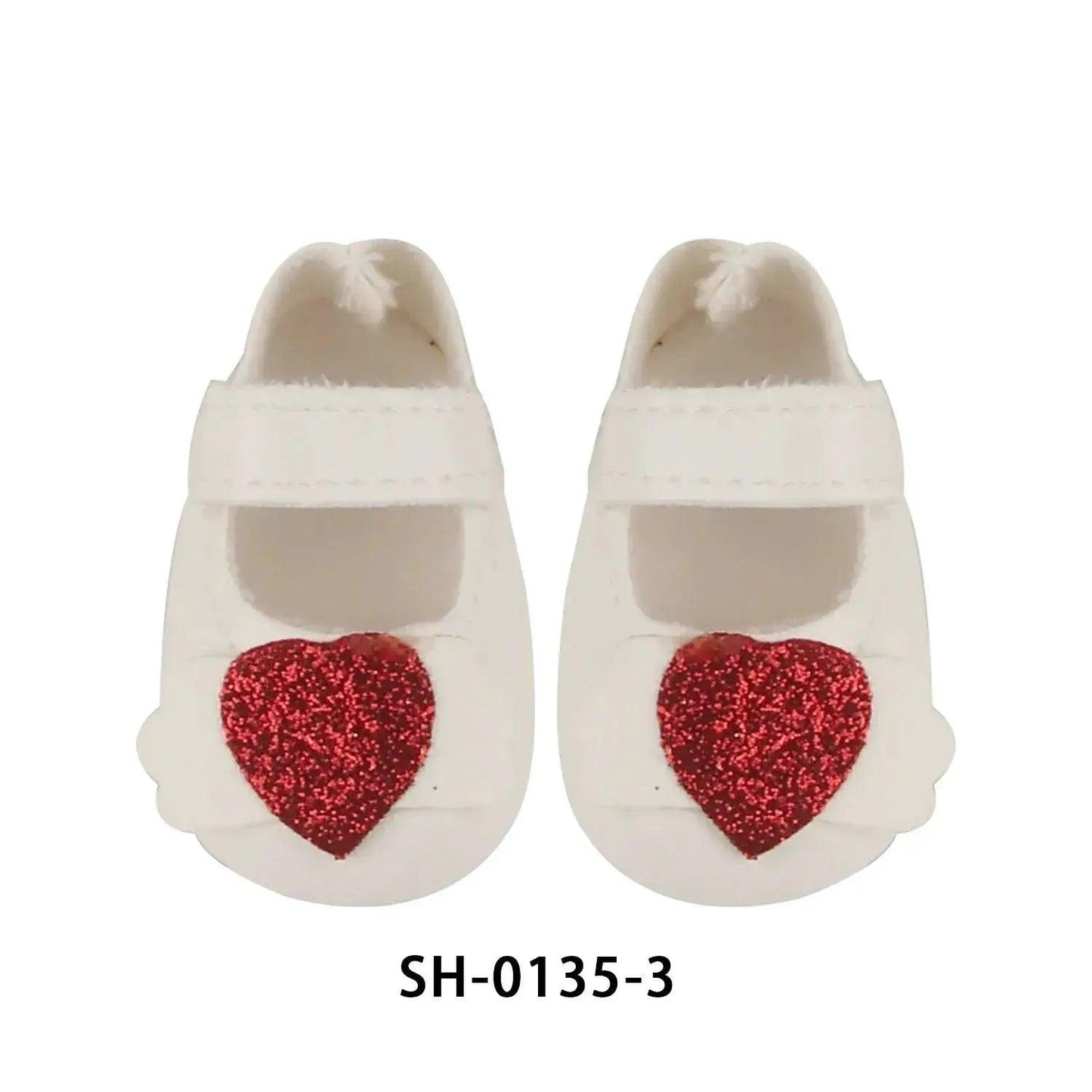  PU Leather Heart Bow Doll Shoes For 14 Inches Dolls -  ToylandEU™