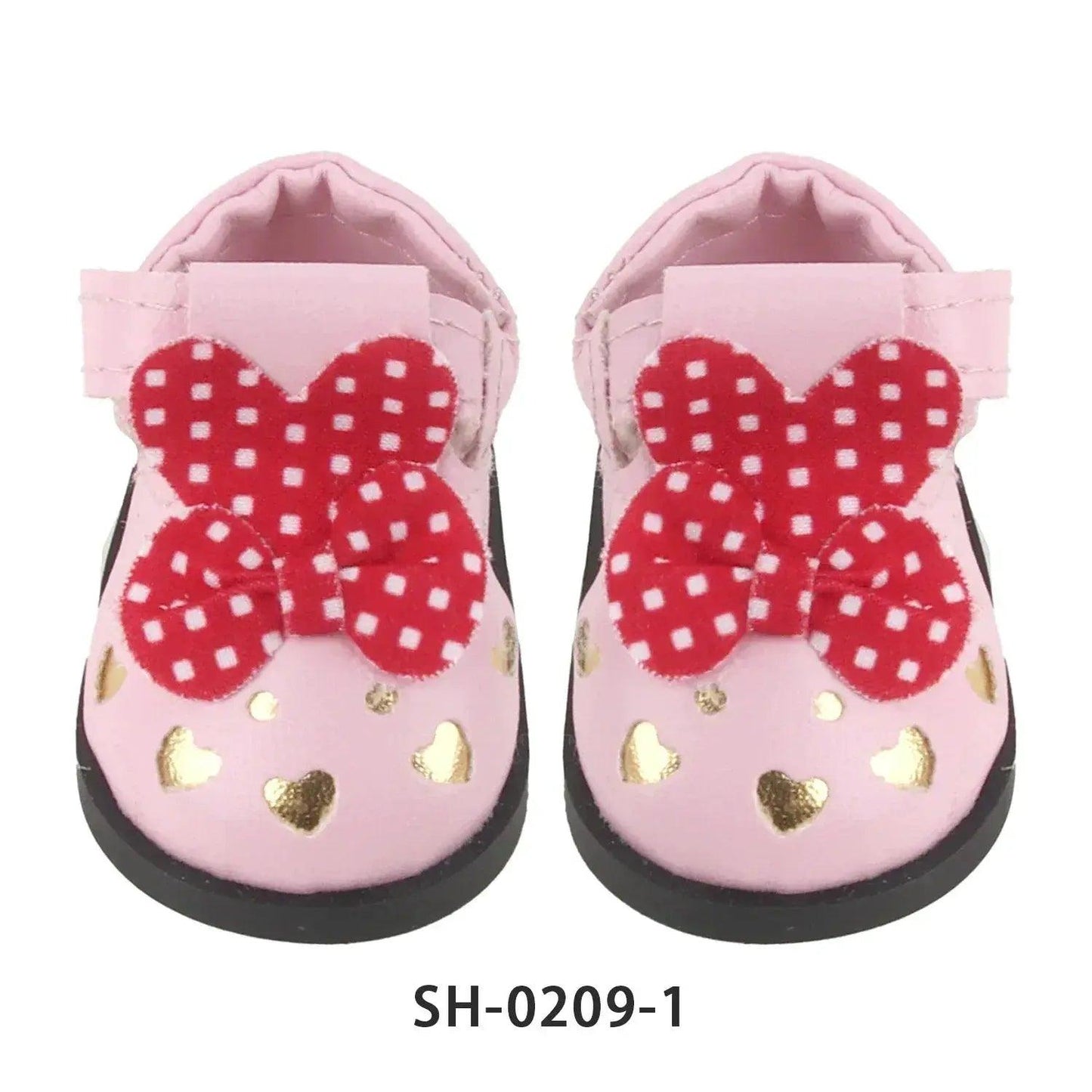  PU Leather Heart Bow Doll Shoes For 14 Inches Dolls -  ToylandEU™