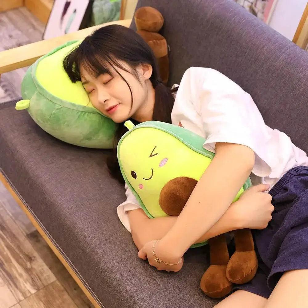  30/45/55CM Cute Avocado Plush Toy Girl Pillow Simulation Fruit Stuffed Doll Birthday Gift For Men And Women -  ToylandEU™