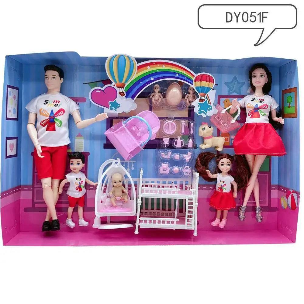  Doll Accessories Baby Dolls Pregnant Mom Father Family Set -  ToylandEU™